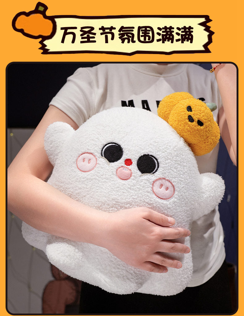 Abóbora de Peluche de Halloween — Almofada Decorativa