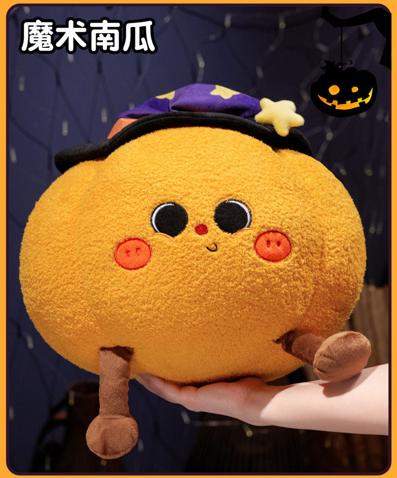 Abóbora de Peluche de Halloween — Almofada Decorativa