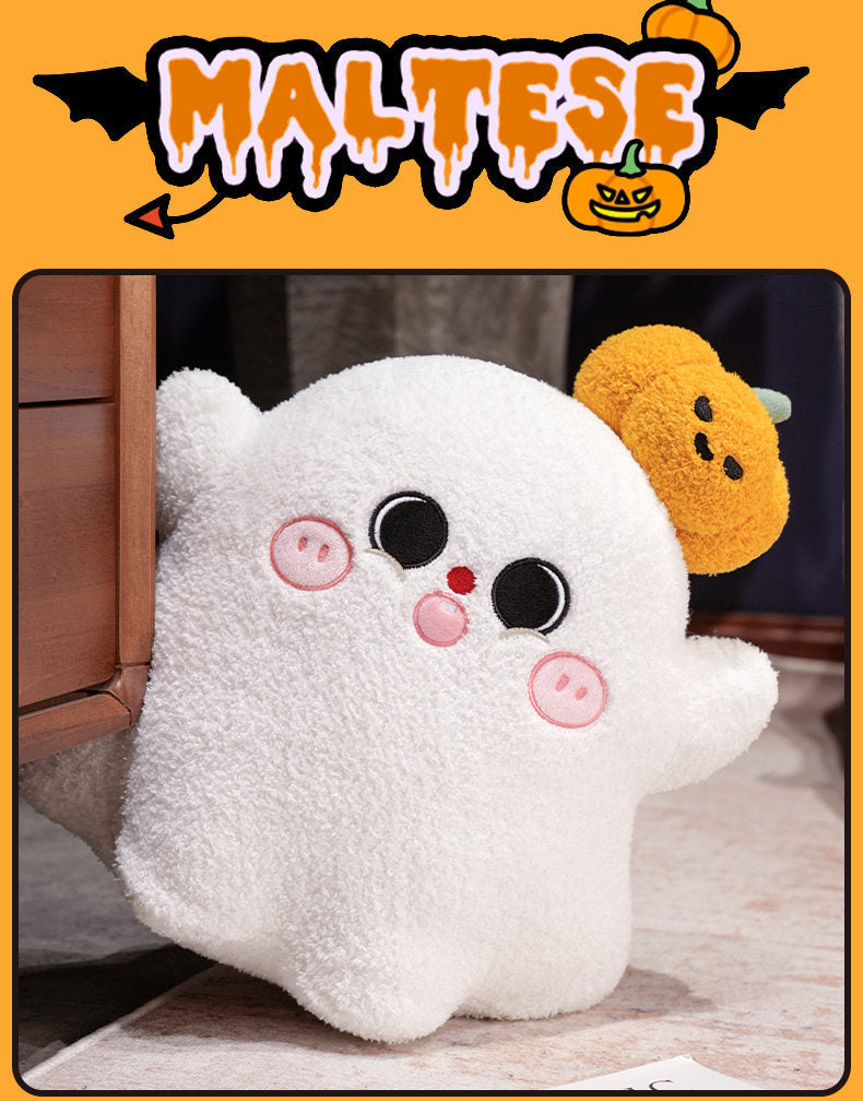 Abóbora de Peluche de Halloween — Almofada Decorativa