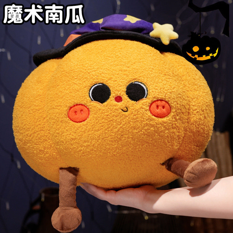 Abóbora de Peluche de Halloween — Almofada Decorativa