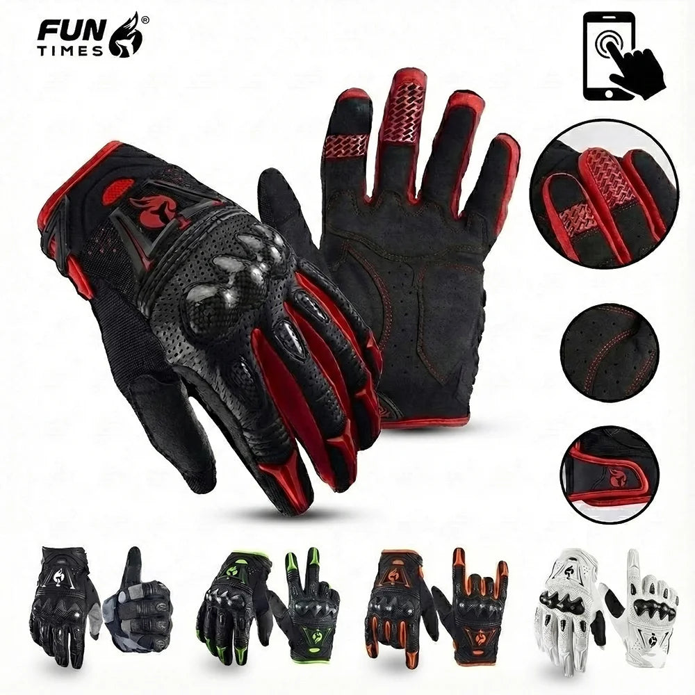 Air Bomber — Luvas de Ciclismo de Dedos Completos