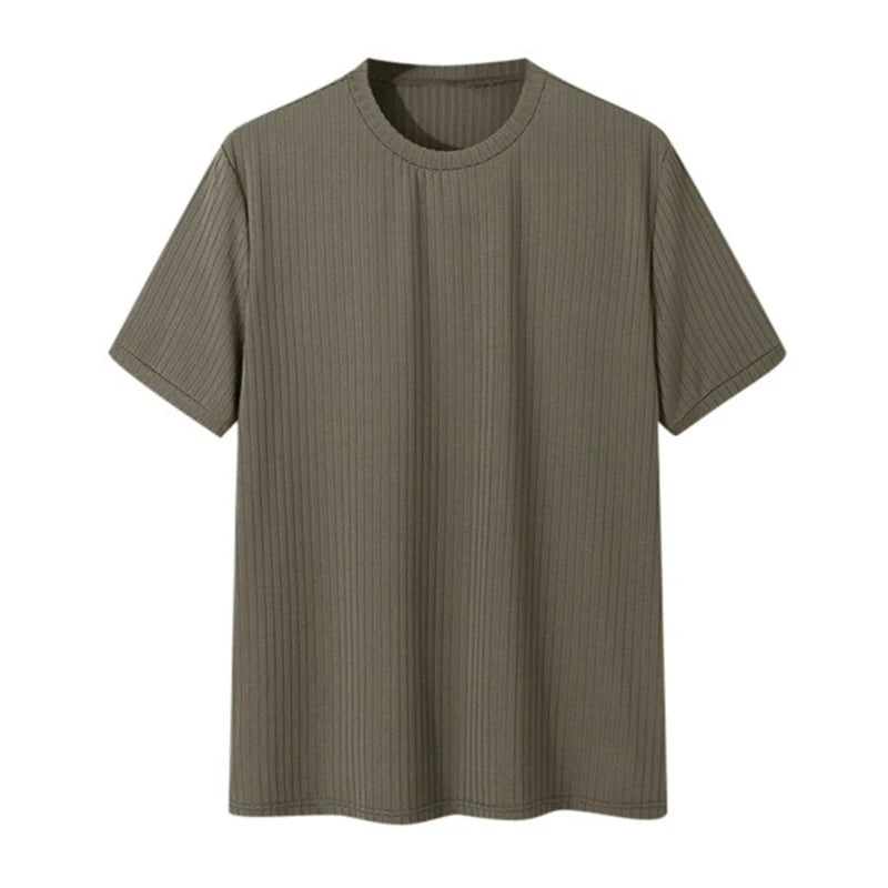 Ribbed — T-shirt Lisa de Manga Curta