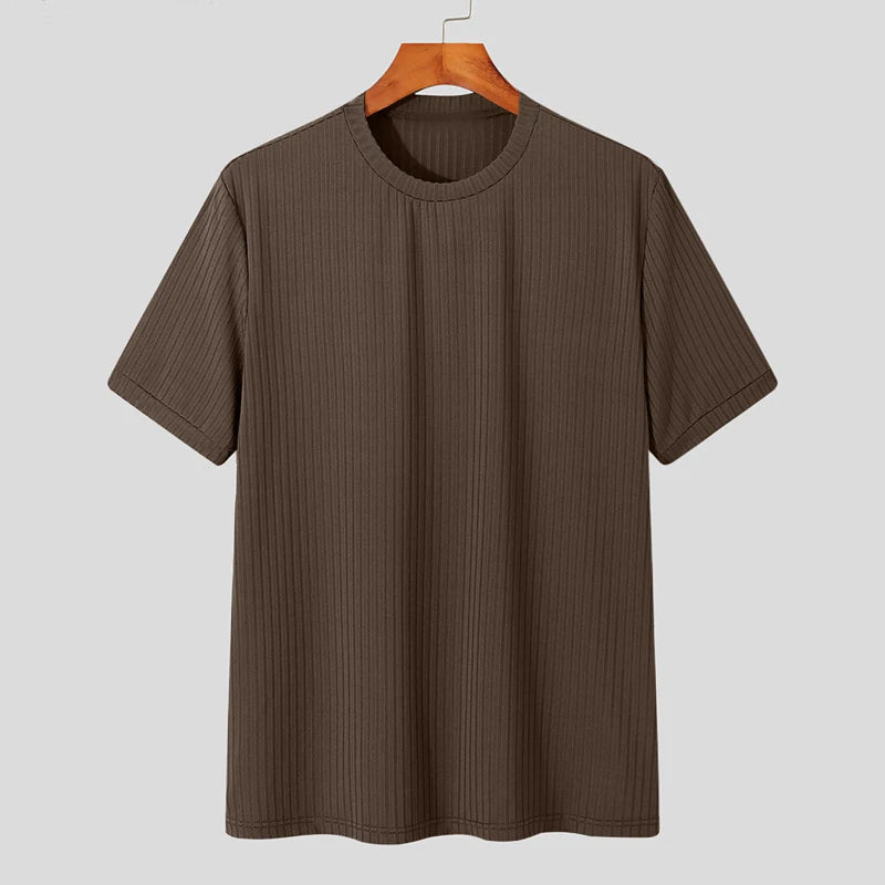 Ribbed — T-shirt Lisa de Manga Curta