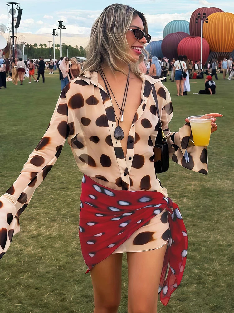 Vestido Longo de Alças com Estampado