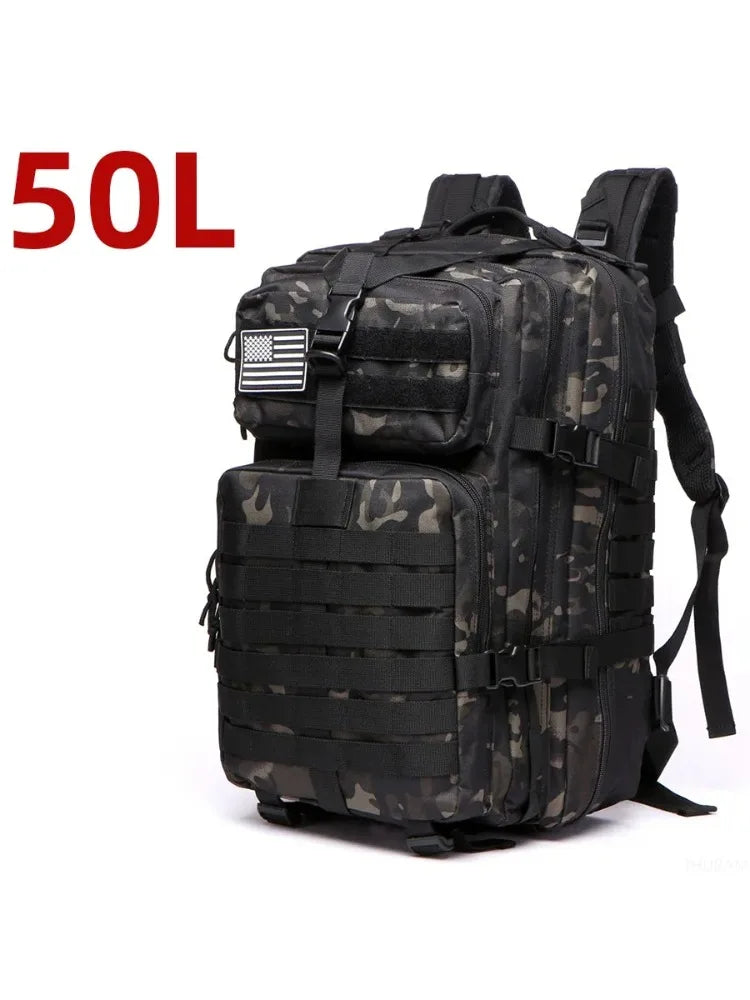 Mochila Tática com Sistema MOLLE — 50 L