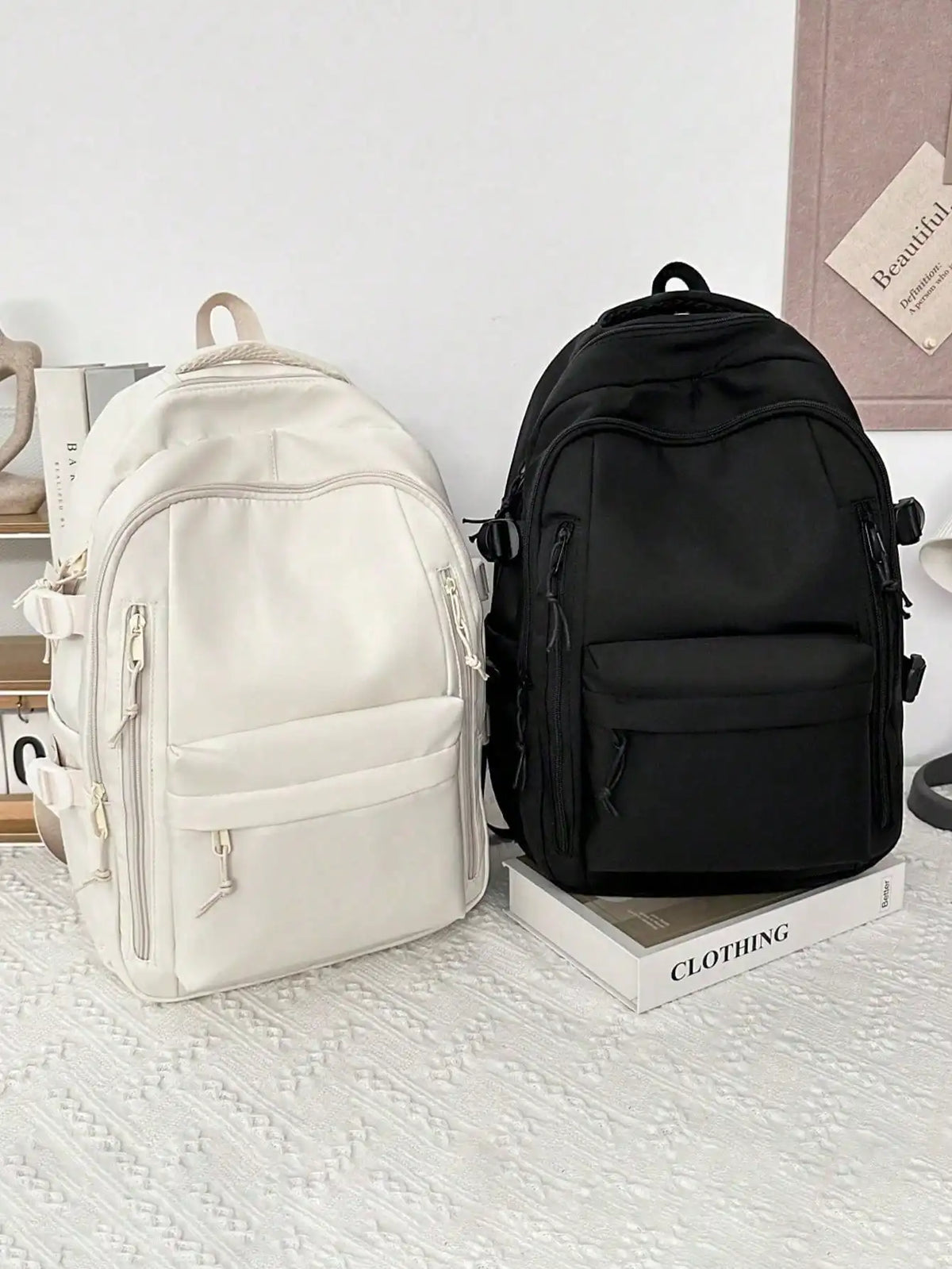 Mochila Urbana em Nylon com Compartimento para Portátil