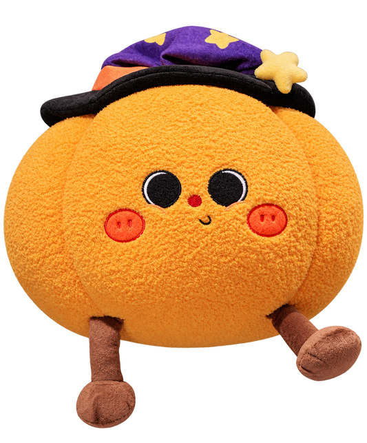 Abóbora de Peluche de Halloween — Almofada Decorativa