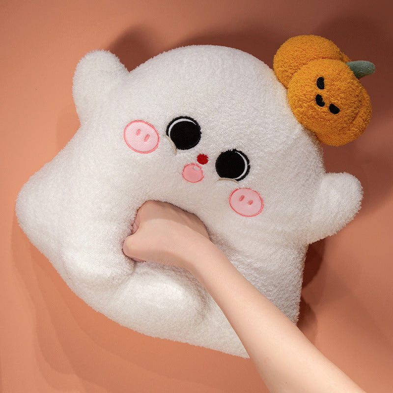 Abóbora de Peluche de Halloween — Almofada Decorativa