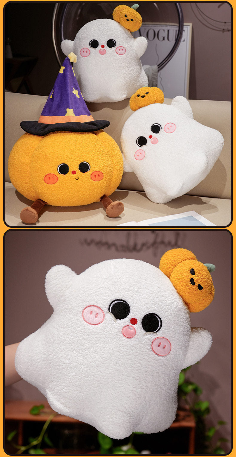 Abóbora de Peluche de Halloween — Almofada Decorativa