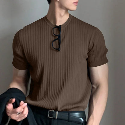 Ribbed — T-shirt Lisa de Manga Curta
