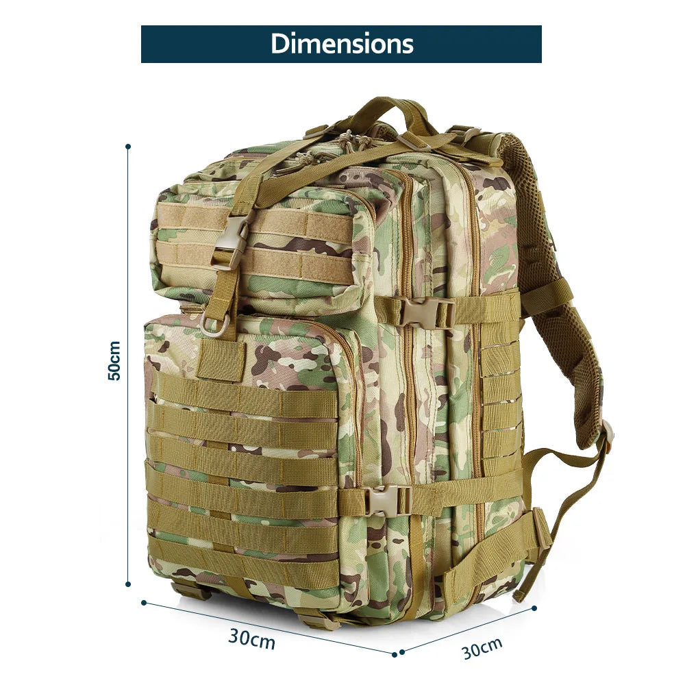 Mochila Tática 3P em Oxford — 50 L