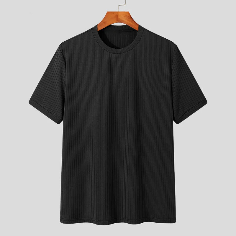 Ribbed — T-shirt Lisa de Manga Curta