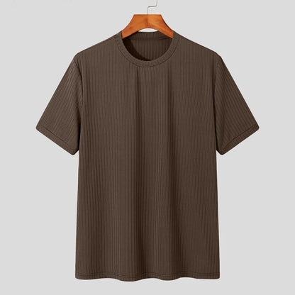 Ribbed — T-shirt Lisa de Manga Curta