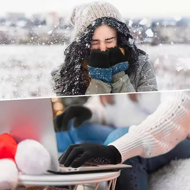 Luvas Aquecidas USB com Função Tátil