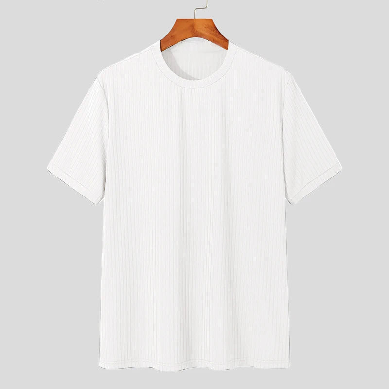 Ribbed — T-shirt Lisa de Manga Curta