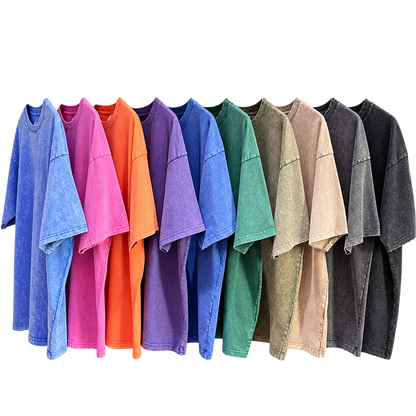 Washed Essential — T-shirt Oversized em Algodão — fotografia principal sem fundo