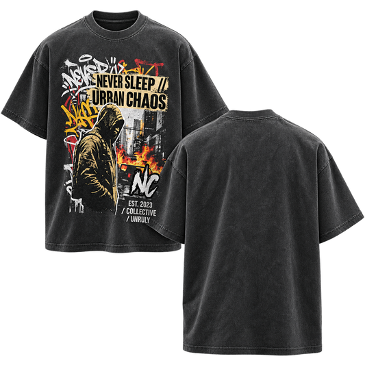 Faded — T-shirt Oversized em Algodão BluNook